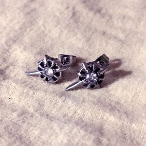 🎁 High Polish Surgical Steel Gothic Ear Studs